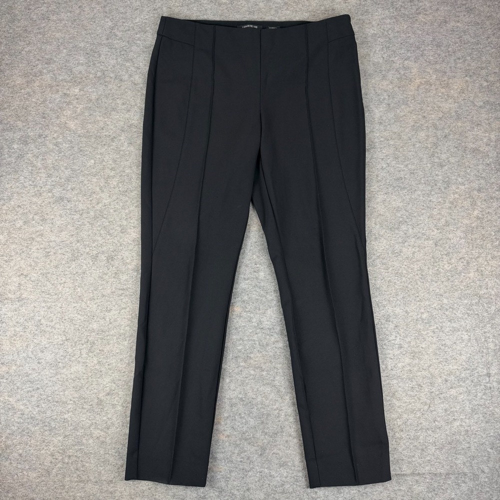 Lafayette 148 New York Gramercy Acclaimed Stretch Pants 29" Pintuck Womens 8